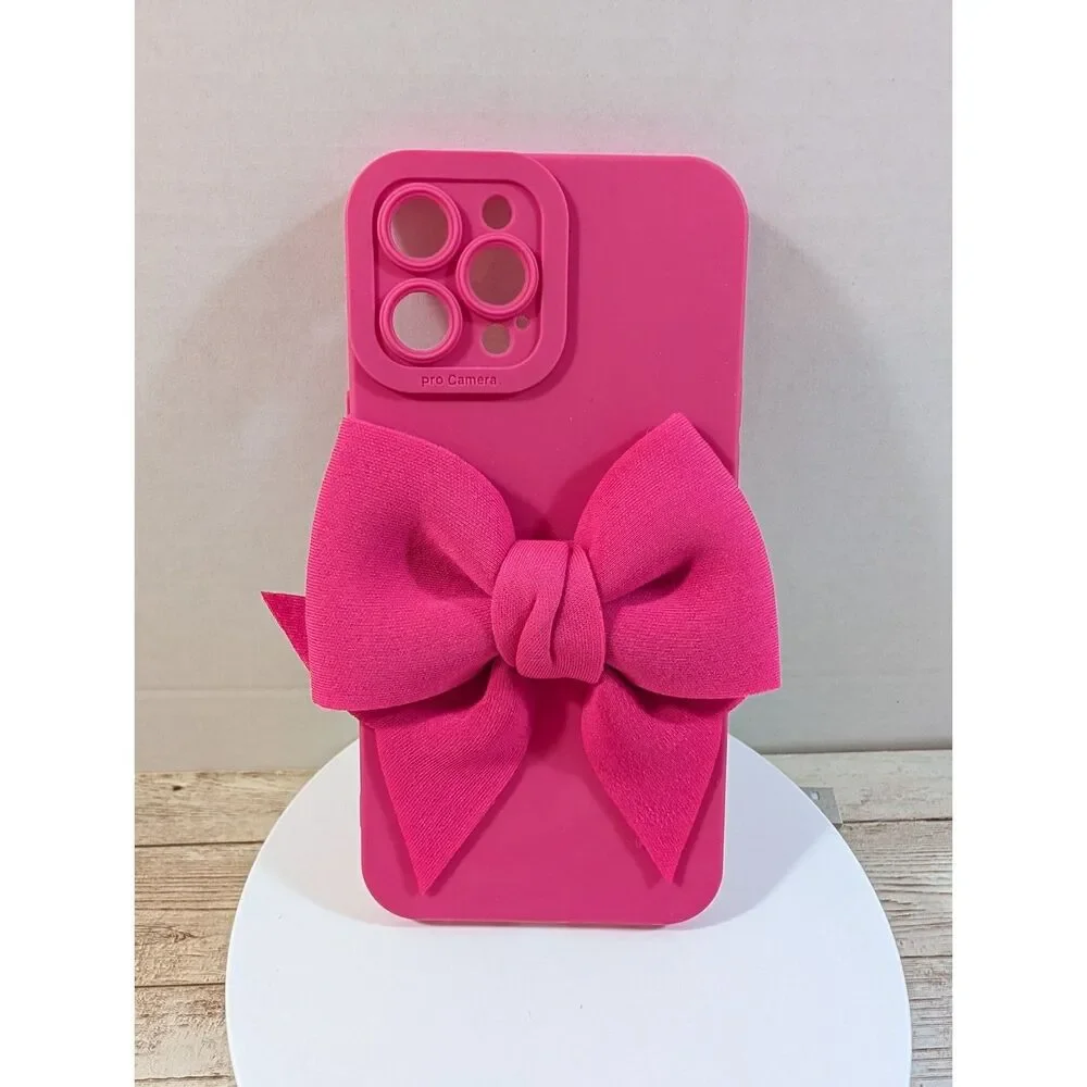 Pink Bow Case for iphone 12 ProMax